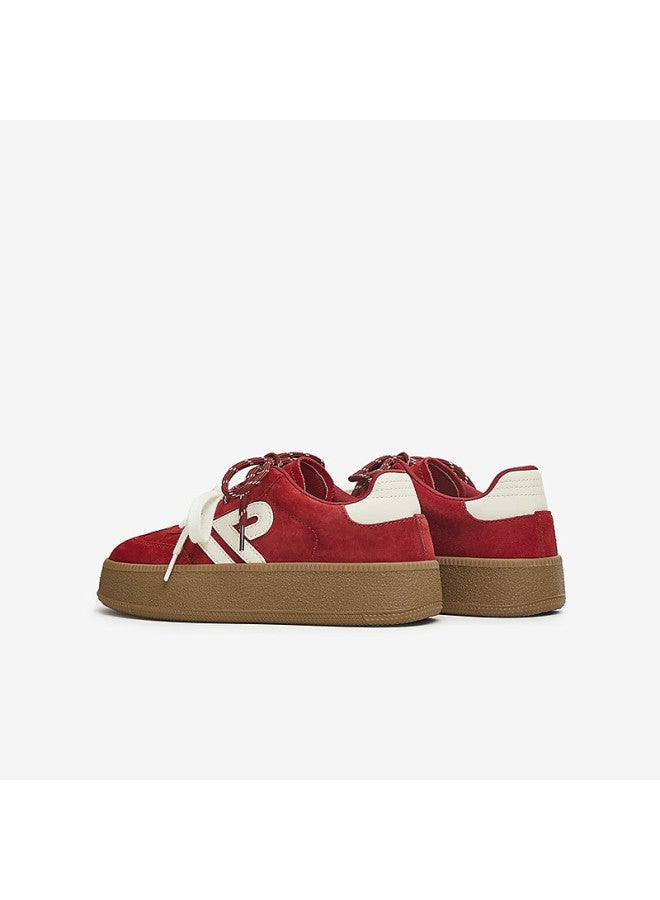 Tata Tata Candy Heart Red Thick Sole Retro Casual Sneakers Women Red/ivory Size 39 - Image 5