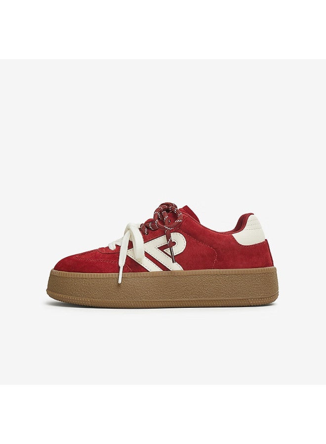 Tata Tata Candy Heart Red Thick Sole Retro Casual Sneakers Women Red/ivory Size 39 - Image 4