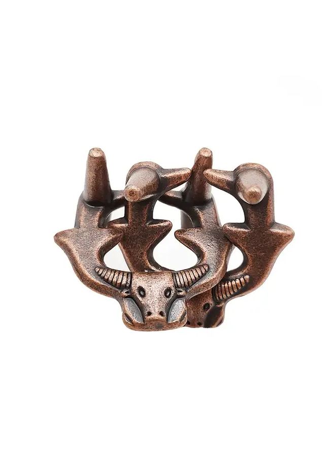 8 Piece Luban Lock Set Metal 3D Brain Teaser Puzzle Desktop Game For Adults - Image 5