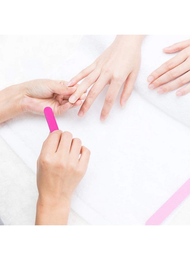 VIOCIWUO Mini Nail File Bulk 300Pcs (180/240 Grit) Disposable Nail Files Double Sided Emery Boards Home Or Professional Manicure Tools(Blue And Pink) - Image 5