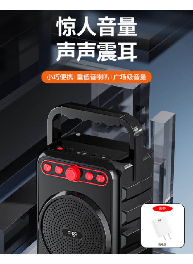 aigo مكبر صوت بلوتوث محمول لاسلكي خارجي مكعب رقص صوتي للاستخدام المنزلي مع معزز باس ومكبر صوت - Image 1