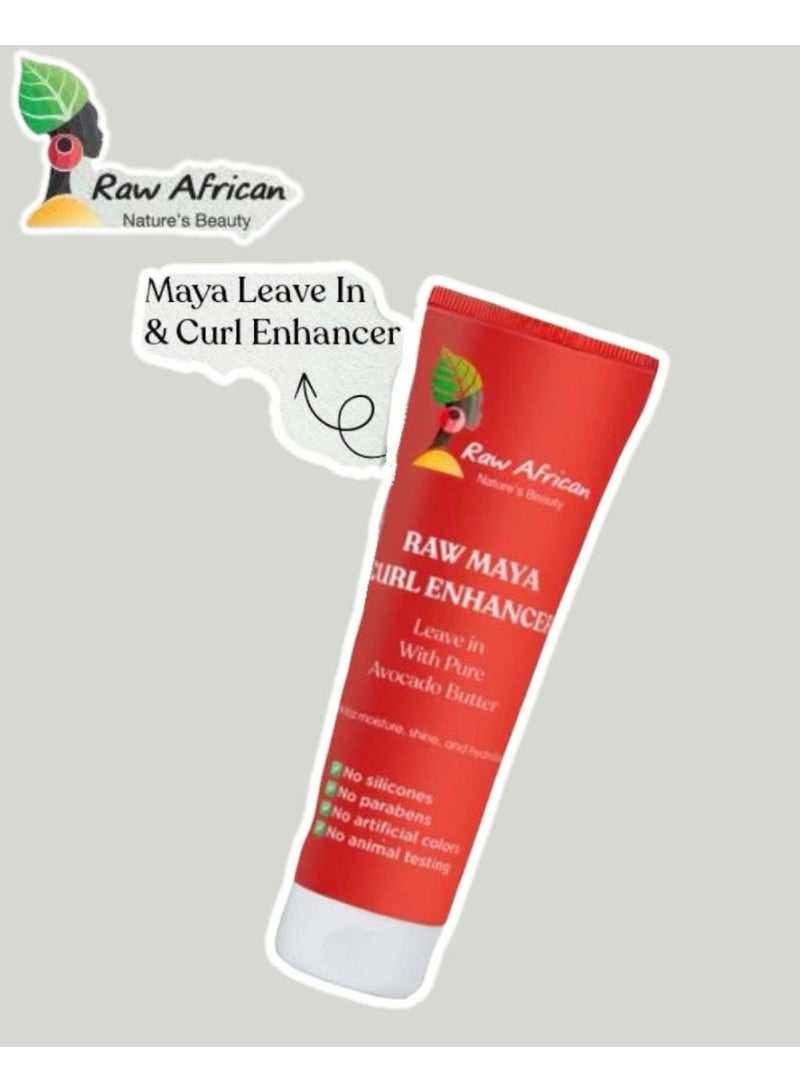 Raw African Maya Leave In And Curl Enhancer Red-250 gm (Packaging may vary) - Image 2