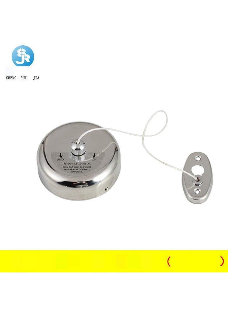 Loquat Stainless Steel Telescopic Nylon Rope for Bathroom and Balcony(Mirror Nylon without Casters, Punched)