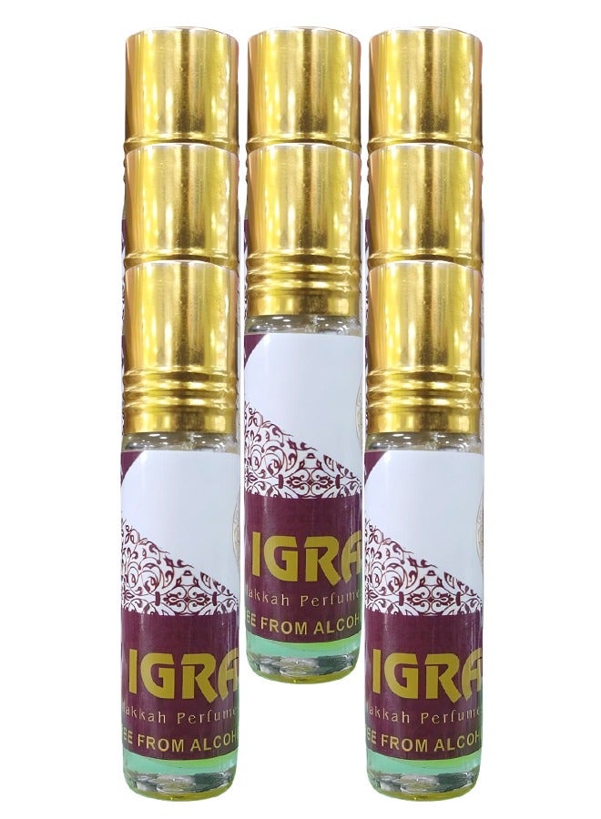 بيرفيومز 8 قطع زيت عطري اغرا مكة 12 مل - Image 1