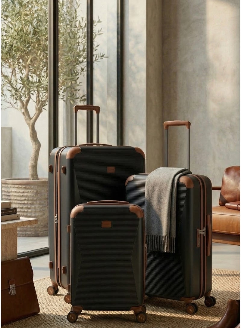 3-Piece Polycarbonate Hard Shell Luggage Set of 3 with Spinner Wheels & TSA Lock - Image 2