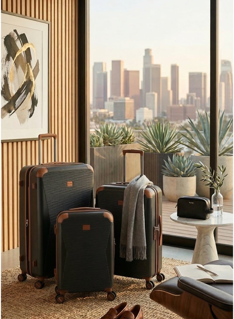 3-Piece Polycarbonate Hard Shell Luggage Set of 3 with Spinner Wheels & TSA Lock - Image 3