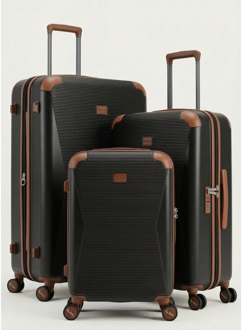 3-Piece Polycarbonate Hard Shell Luggage Set of 3 with Spinner Wheels & TSA Lock - Image 1