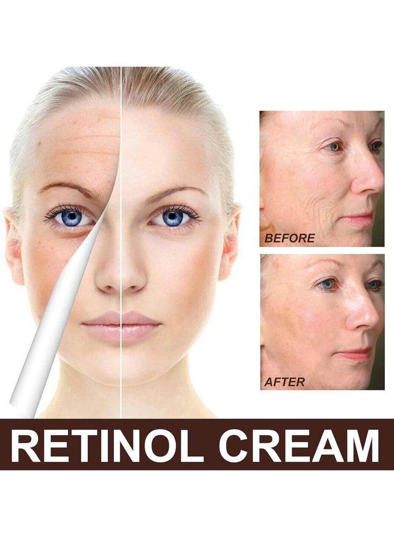 OUHOE 30g Retinol Cream, Collagen Firming Retinol Cream for Face, Melasma Lightening Anti-wrinkle Cream, Skin Tightening Lifting Hydrating, Anti-Ageing Care for a Fresh Glow and Even Complexion - Image 3