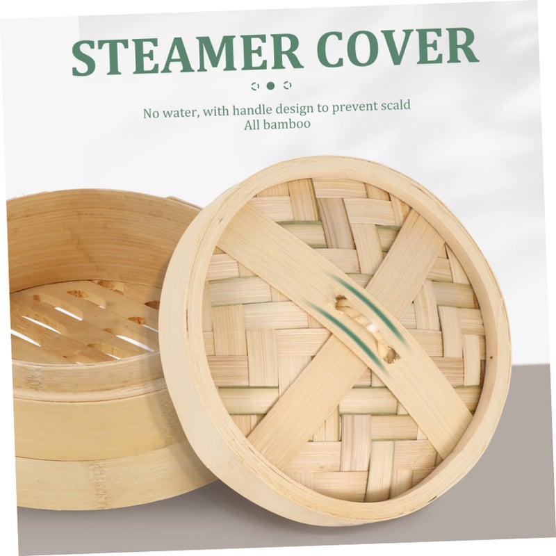 Reusable Bamboo Steamer Lid Set for Cooking Dim Sum Practical Kitchen Capacity - Image 5