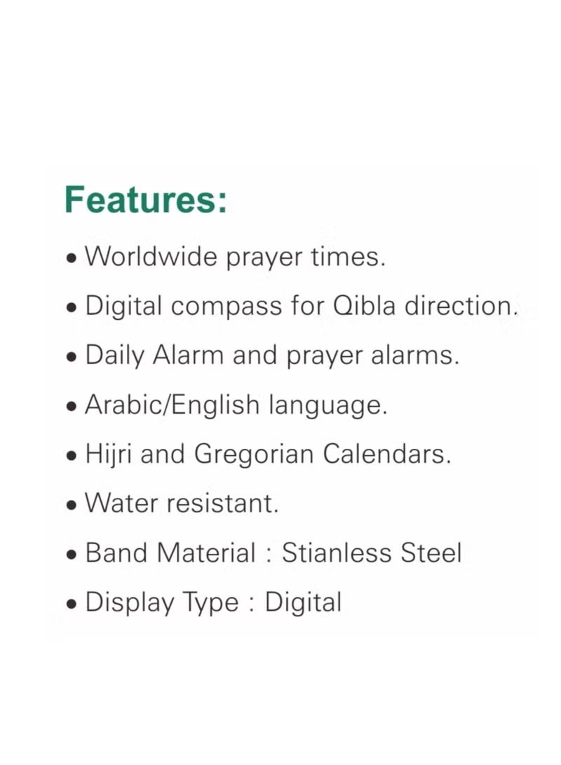 الفجر ساعة جلدية فاخرة موديل WA-10SL - Image 2