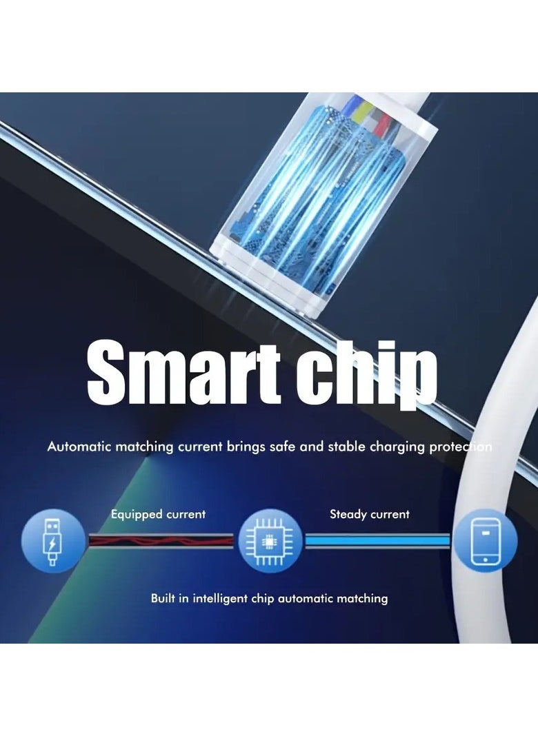 Home Clearance Sale 5-in-1 Silicone USB Type-C Charger Cable Kit with Data Transfer & Card Storage - MFI Certified, Lightning-Fast Charging for iPhone, Android, Tablets, USB to Lightning, Female to Male Connector, USB Charging, 80W Output Power  - Image 5