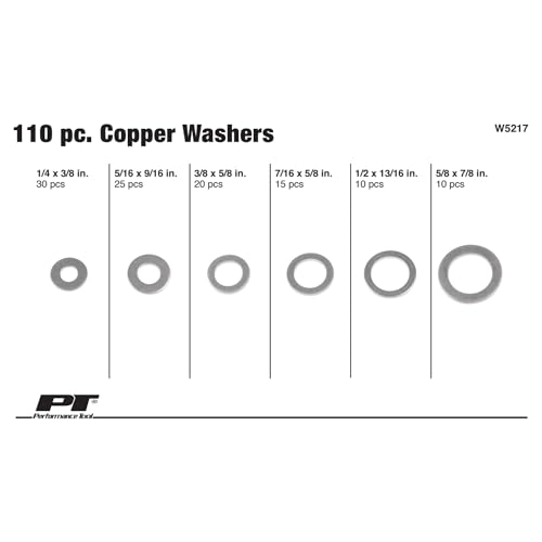 Performance Tool W5217 110pc Copper Washer Assortment - Image 2
