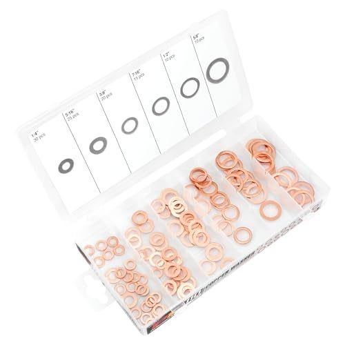 Performance Tool W5217 110pc Copper Washer Assortment - Image 1
