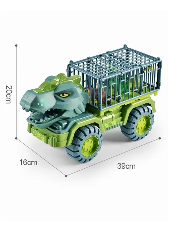 Dinosaur Truck Toys Transport Car Carrier Truck With Dinosaur Toys Car Playset Toys For Kids Boys Girls  - Image 3