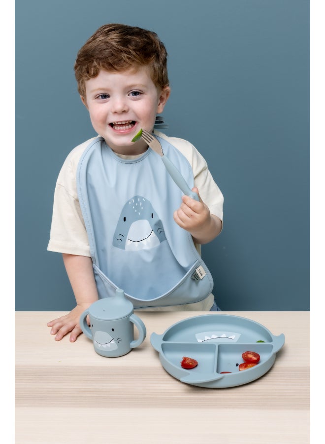 Trixie Silicone Divided Plate With Suction - Mr. Shark - Image 3