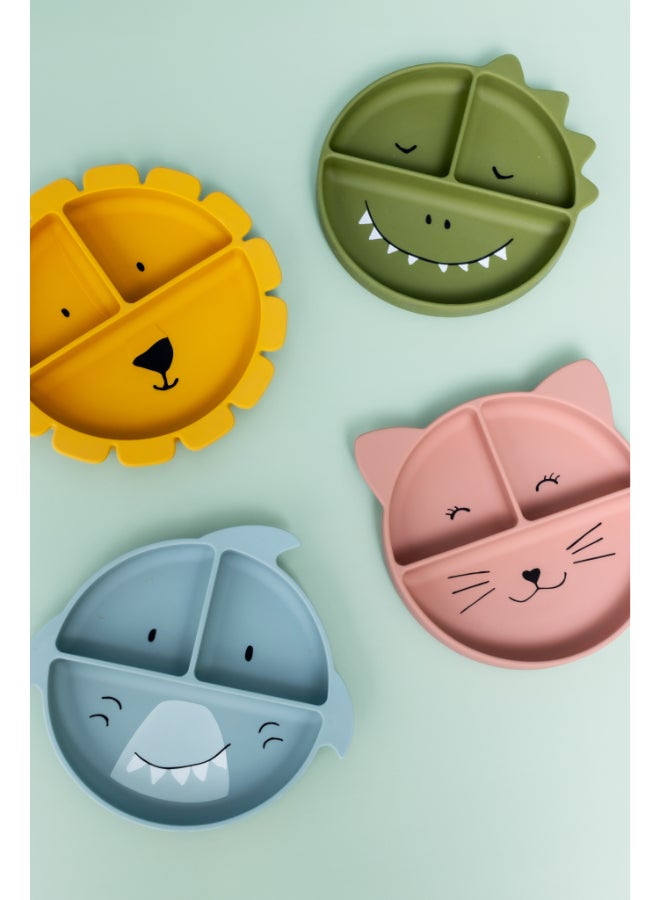 Trixie Silicone Divided Plate With Suction - Mr. Shark - Image 4