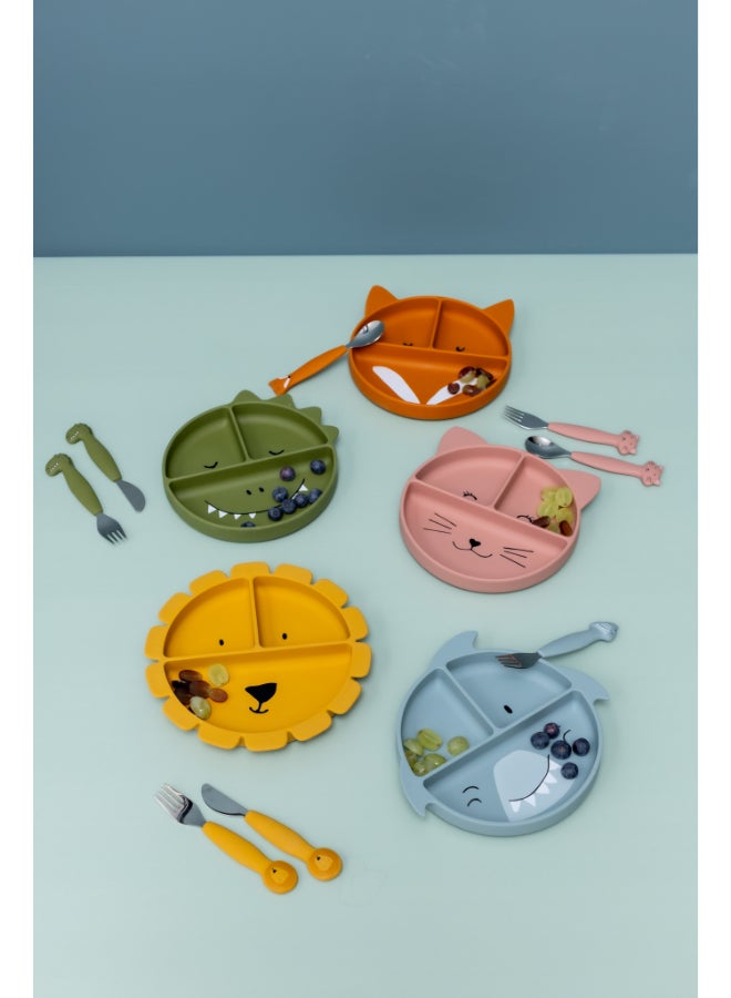 Trixie Silicone Divided Plate With Suction - Mr. Shark - Image 5