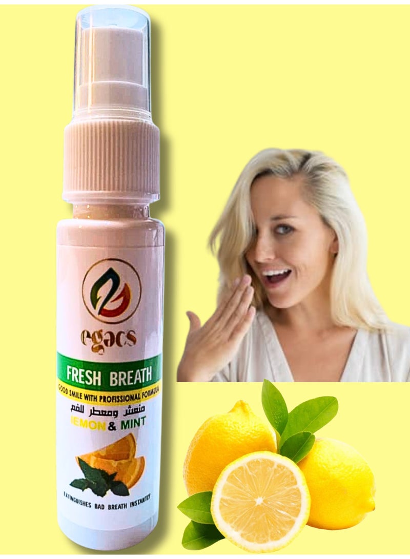 ايجاكس سبراى معطر للفم برائحة الليمون والنعناع 30 مل - Image 2