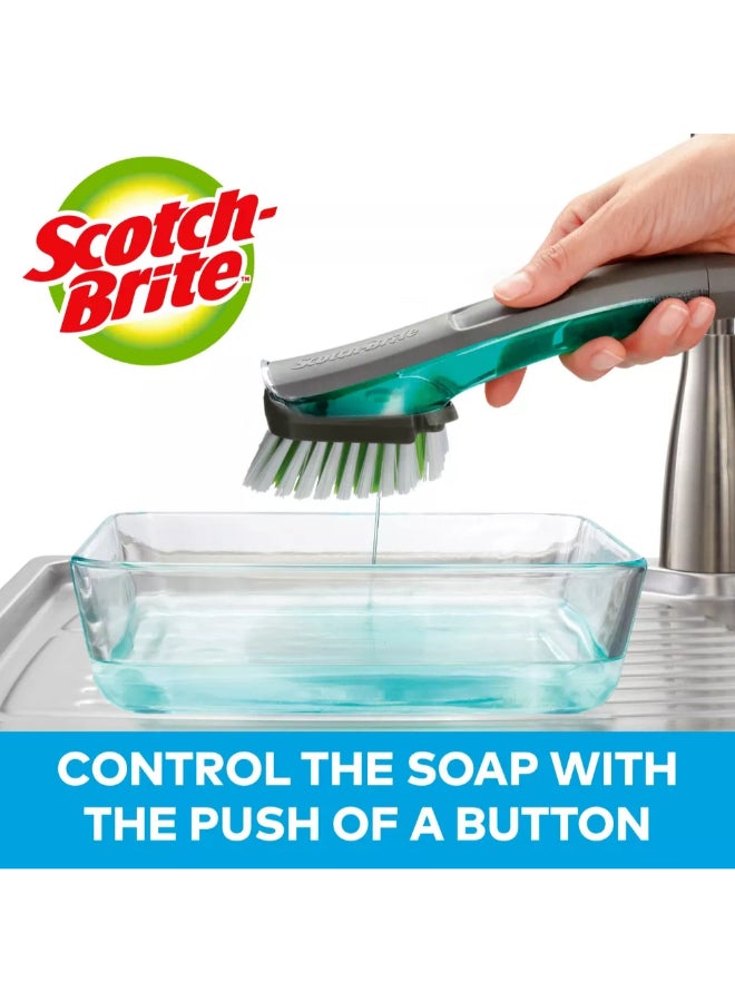 سكوتش برايت أدفانسد صاب كنترول فرشاة تنظيف الصحون متعددة الألوان 11.25 × 4 × 2 انش 8997850 - Image 3