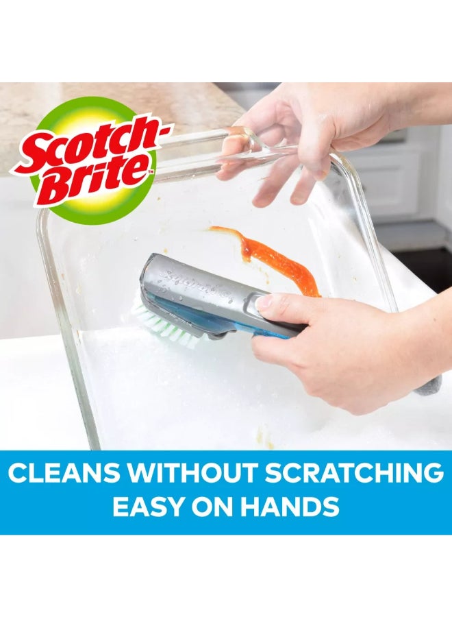 سكوتش برايت أدفانسد صاب كنترول فرشاة تنظيف الصحون متعددة الألوان 11.25 × 4 × 2 انش 8997850 - Image 4