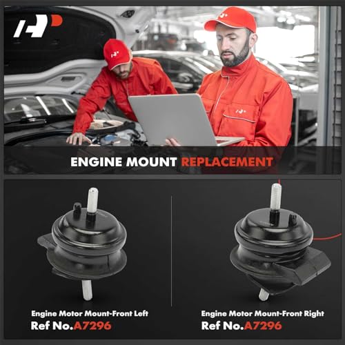 A-Premium Front Left and Right Engine Motor Mount Kit Compatible with Lexus LS400 1990-2000, 4.0L, 2-PC Set, Replace# 1236150100, 1236150101 - Image 2