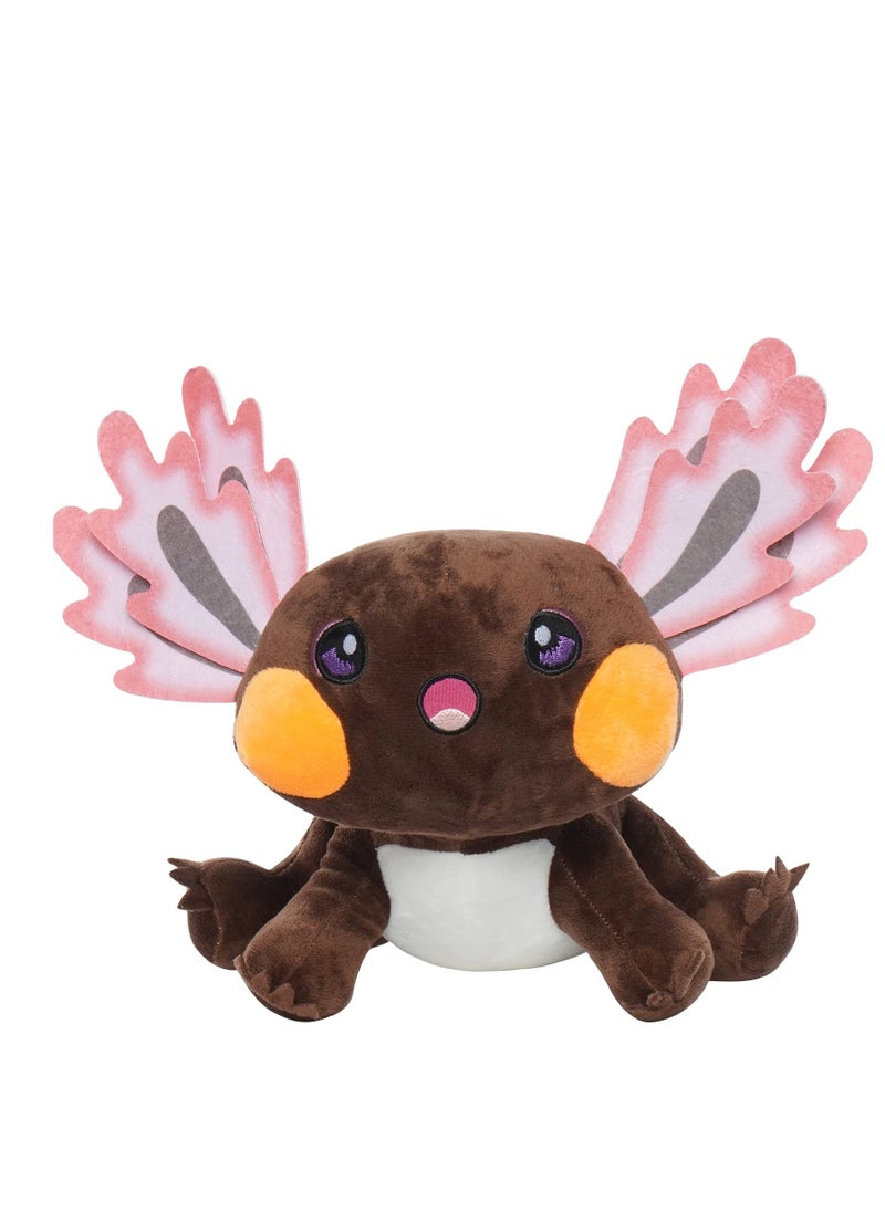 SYOSI Axolotl Plush Toy Stuffed Animals, Soft Cute Axolotl Plush Dolls, Kawaii Animal Play Toys for Kids Girls Boys, Toy Doll Plushies Room Decor Gifts for Kids Birthday (10.63in, Brown)  - Image 4