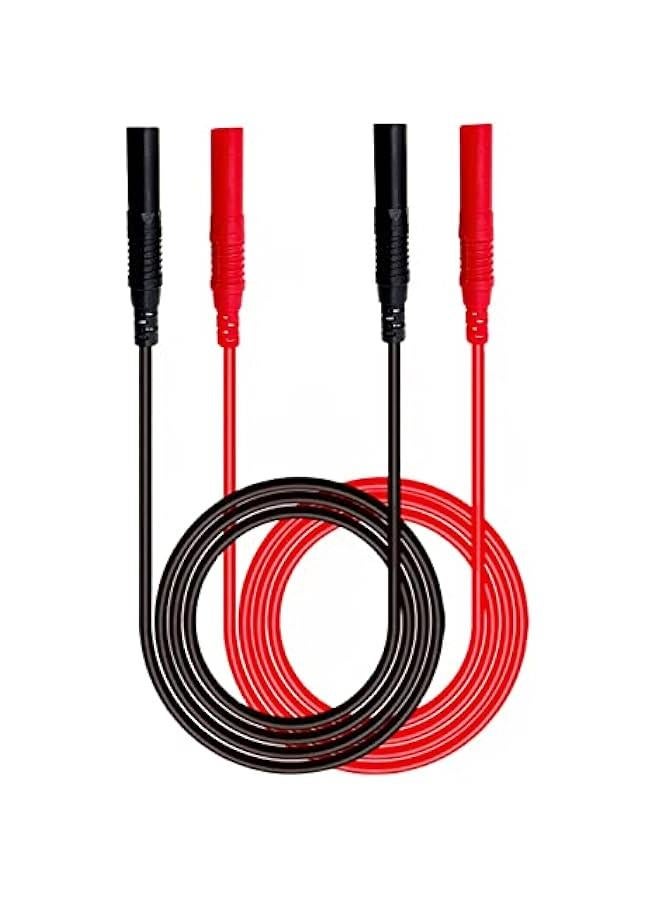 Multimeter Extended Test Leads,4mm Banana Plug Connectors Meter Leads Wires for Multi Meter Testing Cables（3.3ft）…  - Image 1