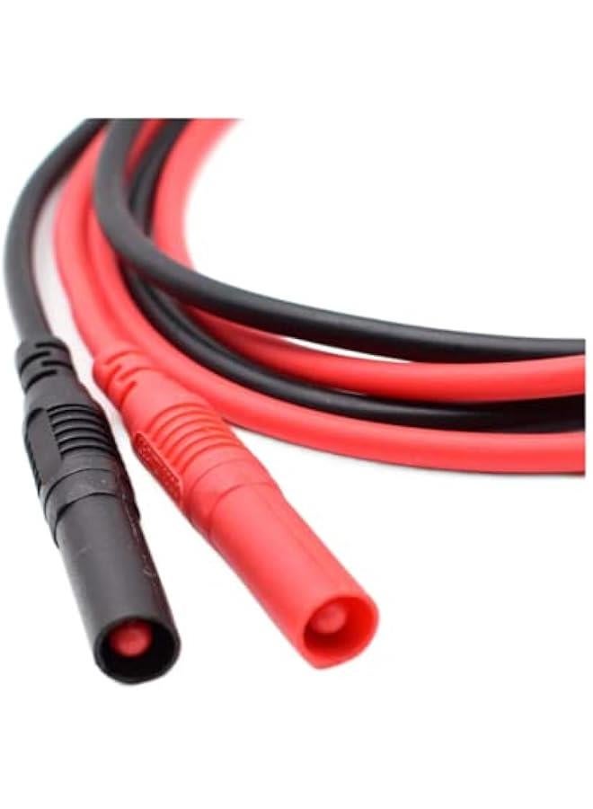 Multimeter Extended Test Leads,4mm Banana Plug Connectors Meter Leads Wires for Multi Meter Testing Cables（3.3ft）…  - Image 2