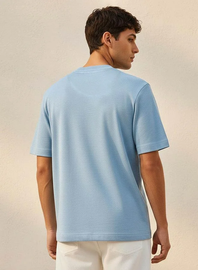 Lee Cooper BLUE Lee Cooper Crew Neck Short Sleeves T-shirt for Men | Best Price UAE