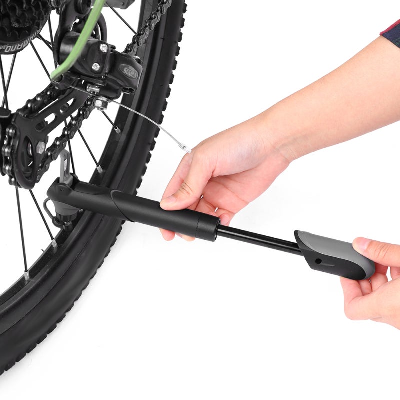 Giyo Mini Bike Pump: 120 PSI High Pressure, Sturdy Plastic And Metal Construction - Valve Compatible With Presta And Schrader, Complete Repair Kit For Road Cycling Emergency - Image 3