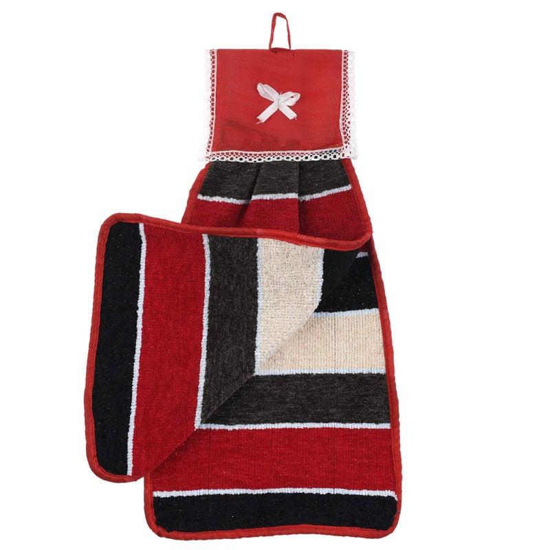 Kuber Industries Kuber Industries Hanging Cotton 4 Pieces Cotton Washbasin Napkin/Hand Towel for Kitchen and Bathroom (Multi) - CTKTC45592  - Image 2
