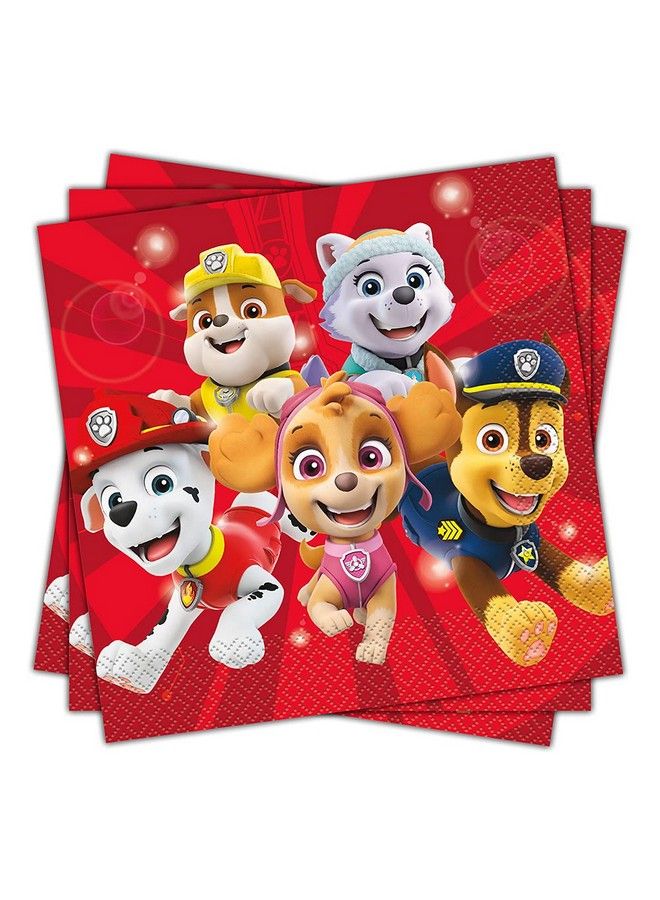 Unique Paw Patrol Luncheon Paper Napkins 7" X 7" Multicolor - Image 2