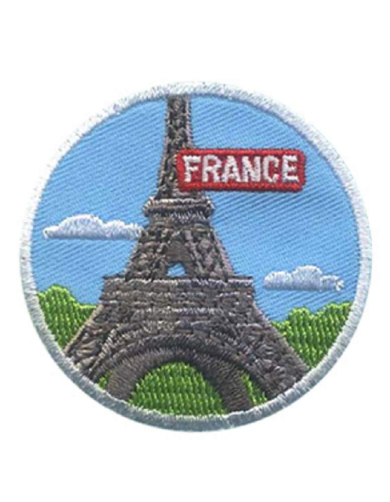 France Eiffel Tower French Visit Tour Travel 2 Iron On Embroidered Patch