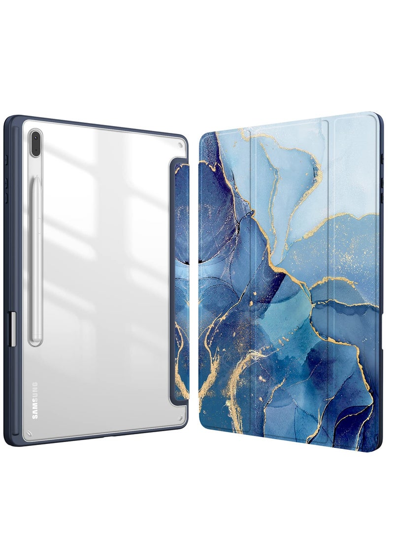 Slim Case for Samsung Galaxy Tab S8 Plus (2022), S7 FE (2021), and S7 Plus (2020) - 12.4" Shockproof Cover with S Pen Holder and Clear Transparent Back, Auto Wake/Sleep Feature. - Image 1