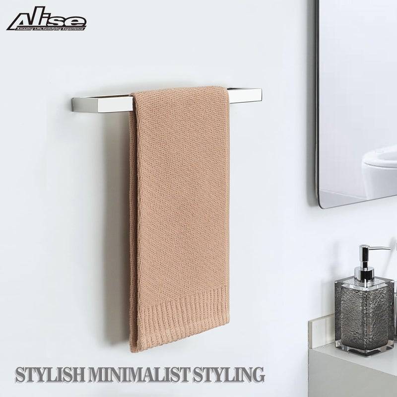 Alise Bath Towel Bar Wall Mount Towel Holder Towel Rack Towel Hanger for Bathroom Lavatory 12 Inch SUS304 Stainless Steel Towel Rail Polished Chrome GJF030-C - Image 2