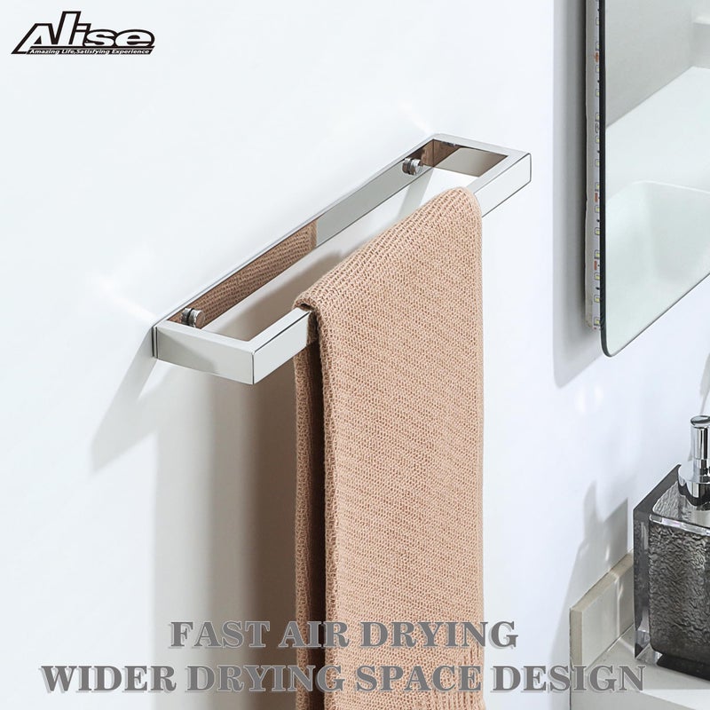 Alise Bath Towel Bar Wall Mount Towel Holder Towel Rack Towel Hanger for Bathroom Lavatory 12 Inch SUS304 Stainless Steel Towel Rail Polished Chrome GJF030-C - Image 4