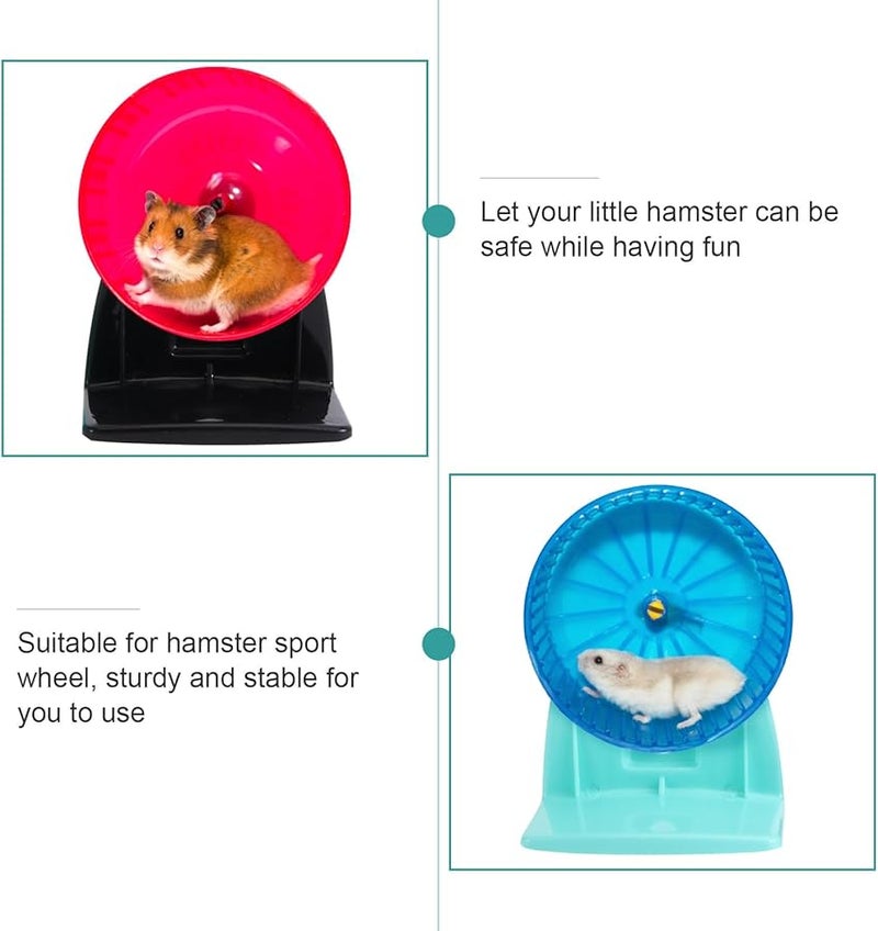 Hamster Exercise Wheel With Bracket And Kettle Support Small Pet Cage Accessories Random Color - Image 4