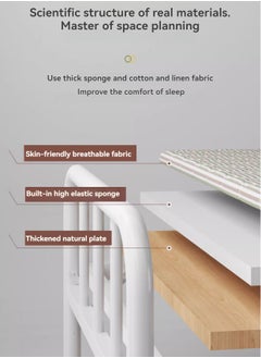 Generic Saudi Select Foldable Metal Bed, Safe and Comfortable for Convenient, 190 x 90 x 40 cm, type 1 square tube  - Image 3
