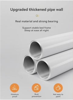 Generic Saudi Select Foldable Metal Bed, Safe and Comfortable for Convenient, 190 x 90 x 40 cm, type 1 square tube  - Image 4