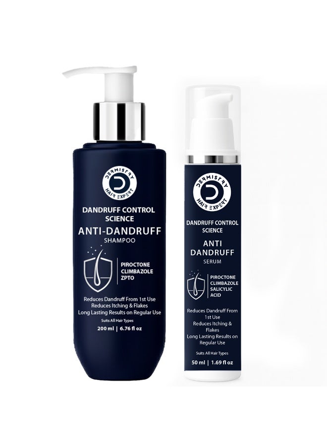 Dermistry Anti-Dandruff Shampoo & Serum for All Hair Types - Image 1
