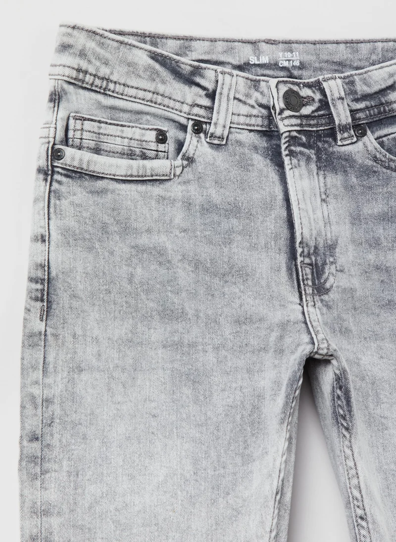 Ovs OVS Acid Wash Slim-Fit Jeans