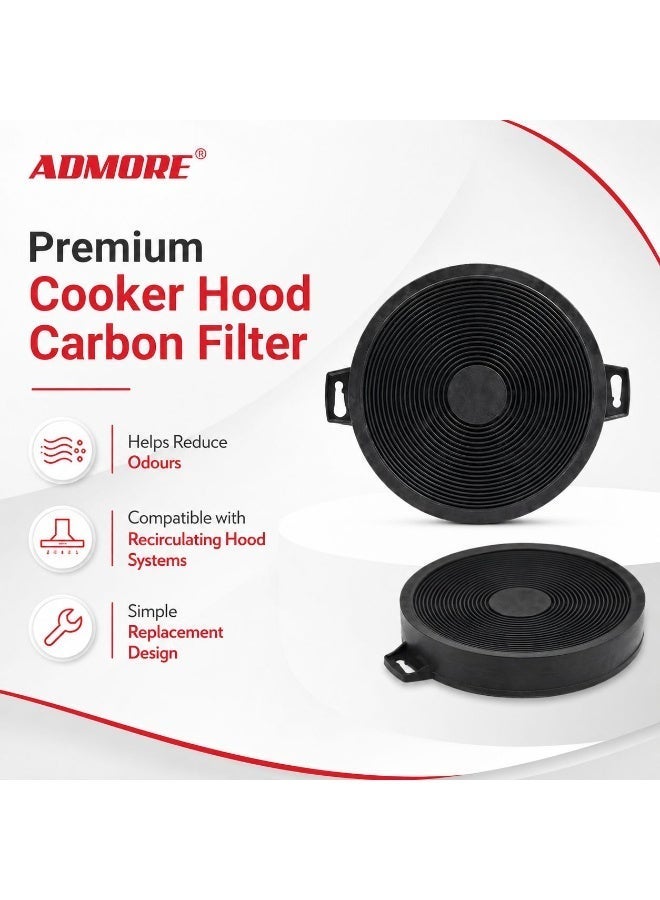 ADMORE Range Hood Filter 6 Inch - Universal Charcoal Carbon Filter for Kitchen Chimney and Exhaust - Black - Image 5