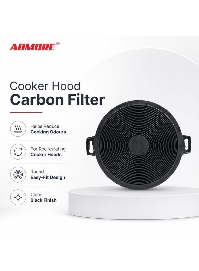 ADMORE Range Hood Filter 6 Inch - Universal Charcoal Carbon Filter for Kitchen Chimney and Exhaust - Black - Image 2