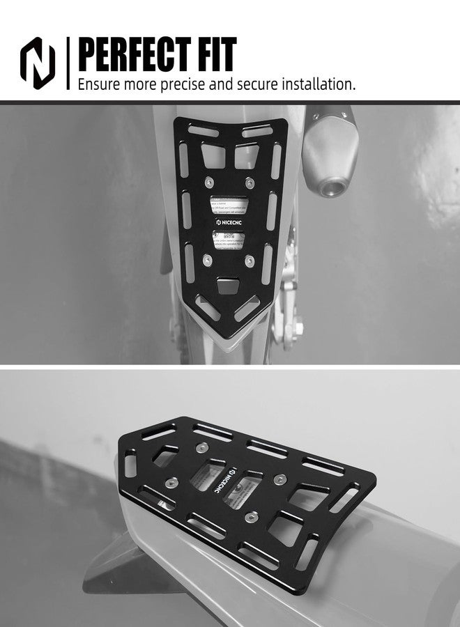 NICECNC Tail Rack Compatible with KTM 125-530 EXC-F/XC-F/XC-W/XC//XCF-W/SX/SX-F/EXC/EXC TPI Compatible with Honda CR CRF CRFX 125 250 450 Compatible with Yamaha YZ YZF WRF 125 250 450 See Fitment - Image 2