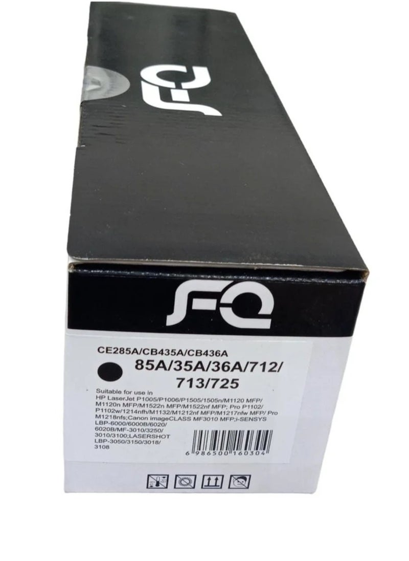 أف كيو - خرطوشة حبر ليزر 85A 35A/36A/712/312/713/725 سوداء مستخدمة مع CE285A 85A hp1102 1130 M1132 M1212nf P1102W، HP LaserJet P1005 P1006 - Image 1