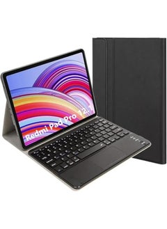 erorex Redmi Pad Pro 5G Keyboard Case for Tablet Redmi Pad Pro Cover Magnetic Detachable Wireless Arabic and English Keyboard Cases Redmi Pro (12.1 Inch) 2024 (With Touchpad)  - Image 1