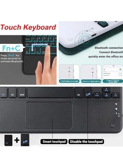 erorex Redmi Pad Pro 5G Keyboard Case for Tablet Redmi Pad Pro Cover Magnetic Detachable Wireless Arabic and English Keyboard Cases Redmi Pro (12.1 Inch) 2024 (With Touchpad)  - Image 2