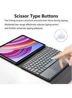 erorex Redmi Pad Pro 5G Keyboard Case for Tablet Redmi Pad Pro Cover Magnetic Detachable Wireless Arabic and English Keyboard Cases Redmi Pro (12.1 Inch) 2024 (With Touchpad)  - Image 3