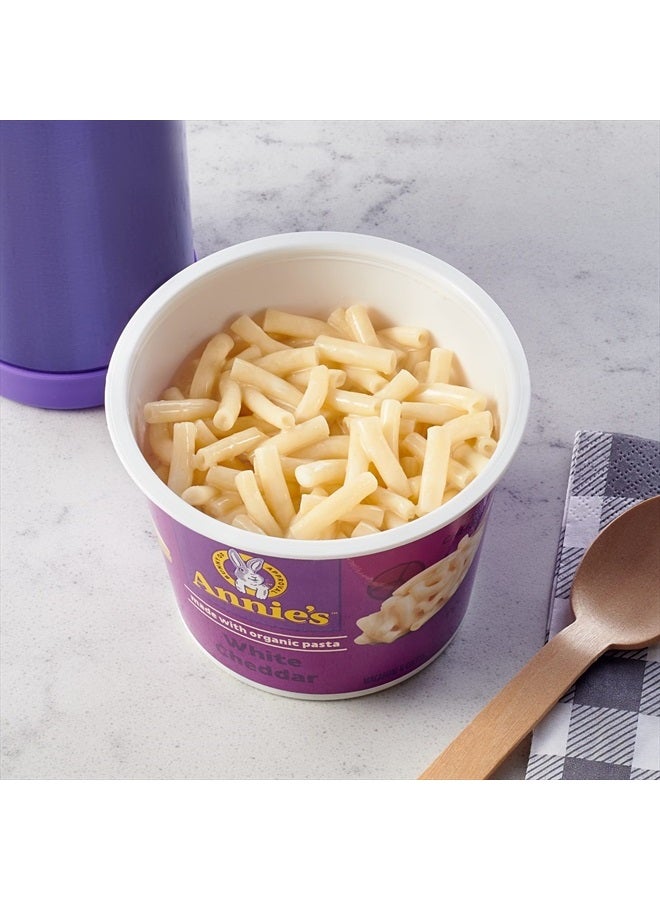 Annies Organic White Cheddar Macaroni and Cheese, Microwavable Cup, 2.01 oz - Image 2