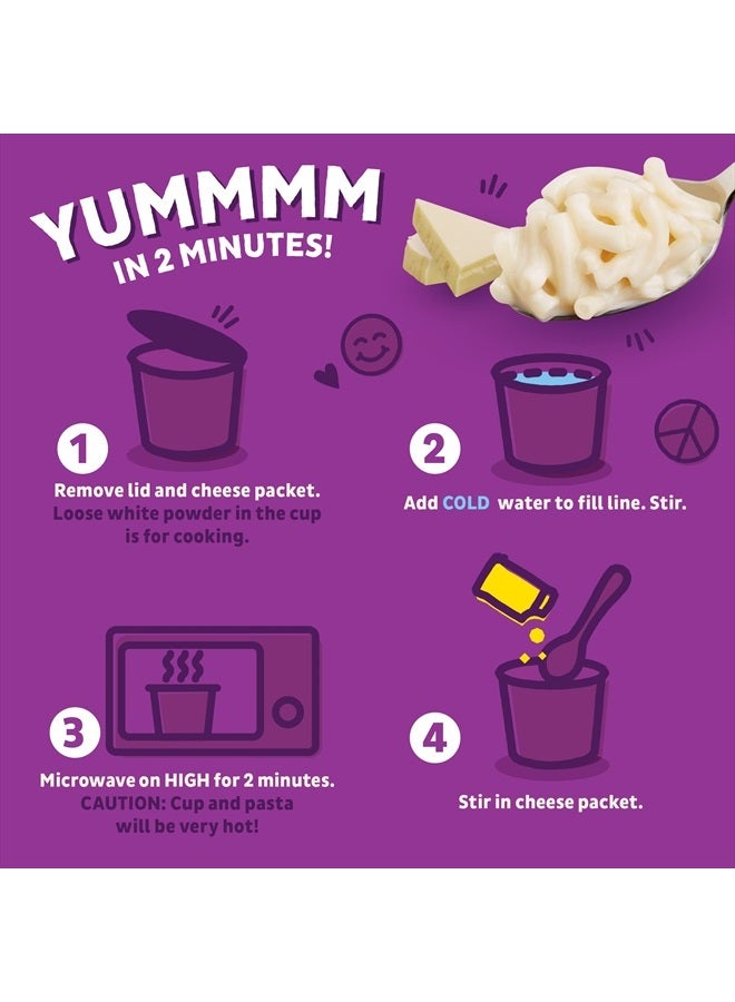 Annies Organic White Cheddar Macaroni and Cheese, Microwavable Cup, 2.01 oz - Image 4